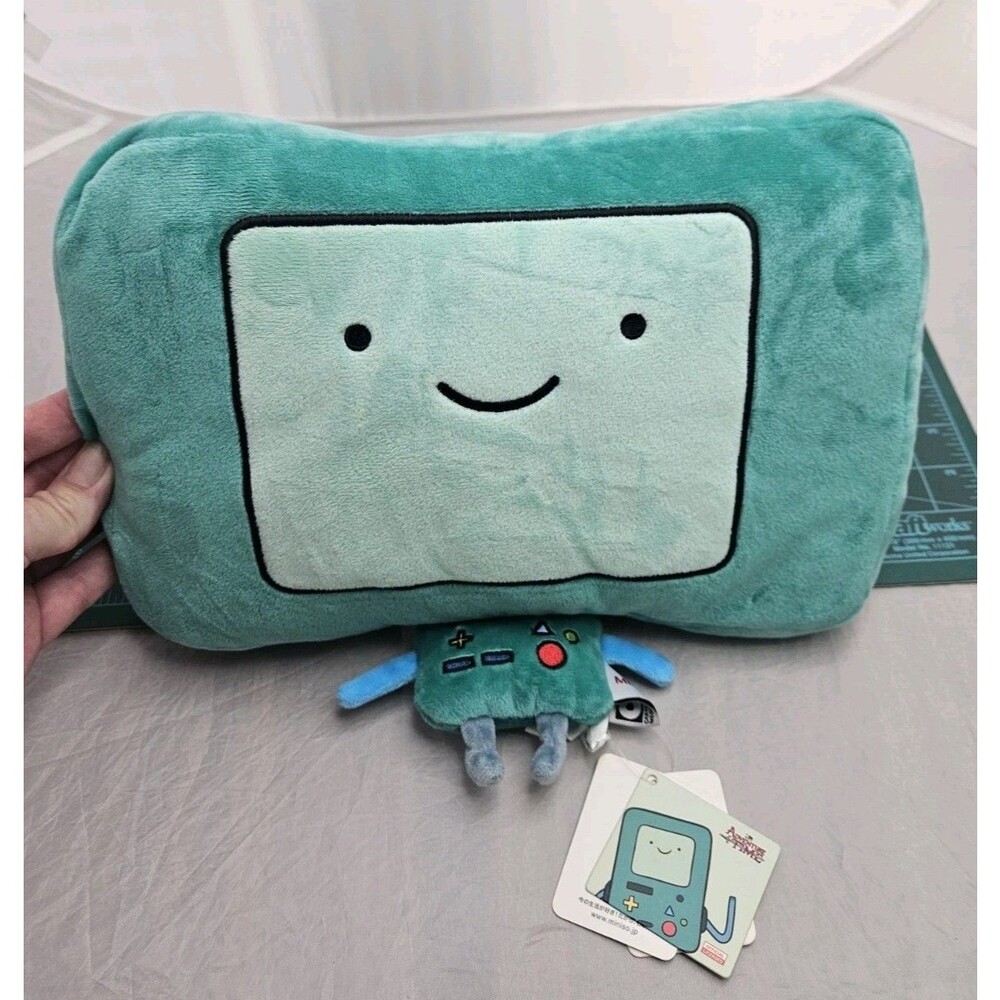 Miniso x Cartoon Network Adventure Time BMO Big Head 10” Pillow Plush Rare NWT